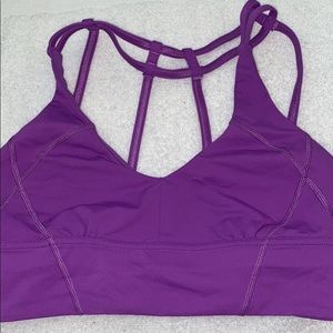 Purple lulu lemon sports bra